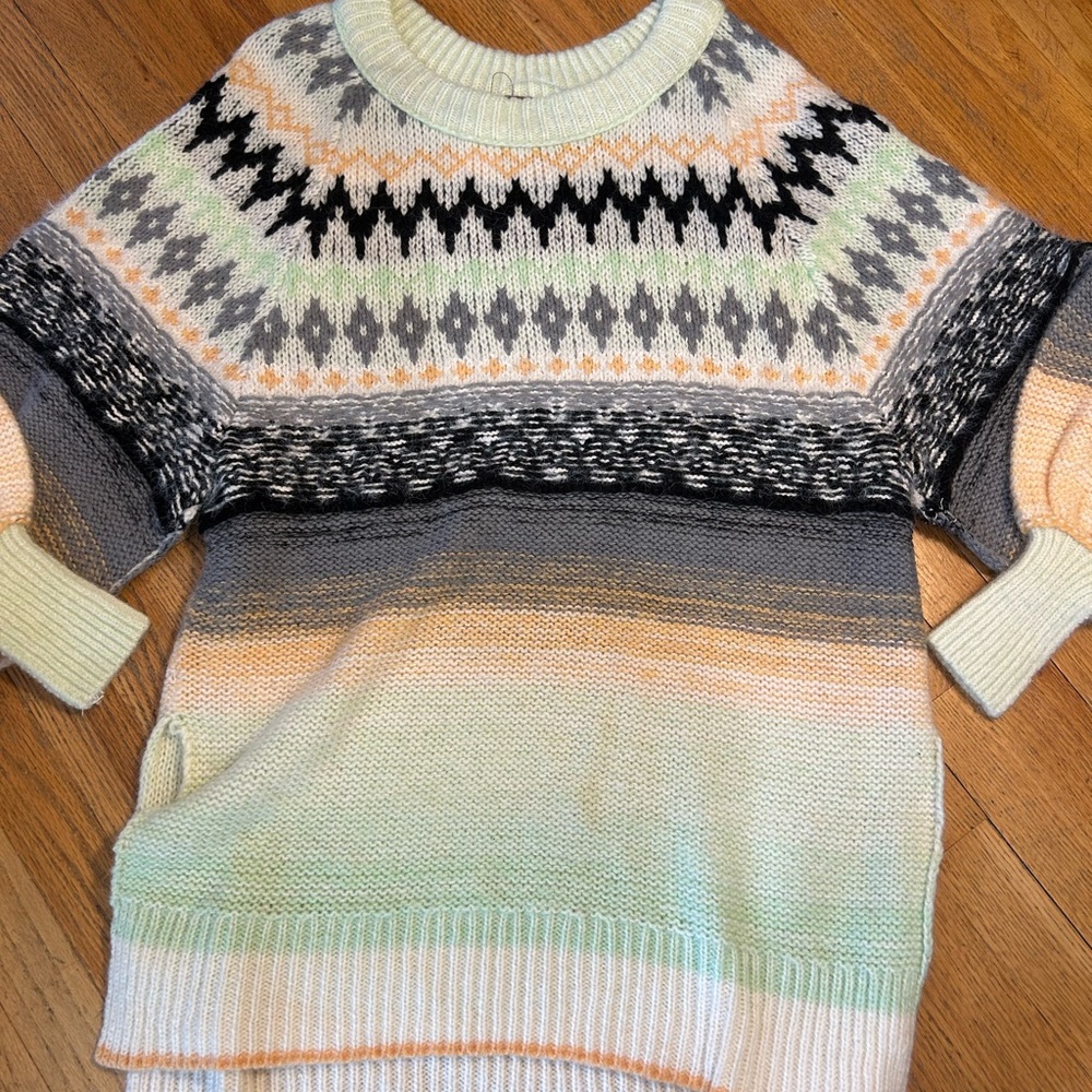 Free People Multicolor Knit Sweater
